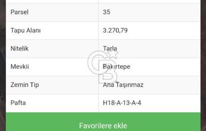 ÇANAKKALE /BİGA/BEKİRLİ DE YATIRIMLIK TARLA