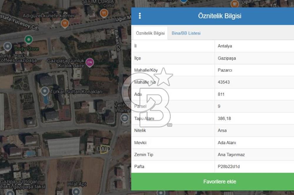 GAZİPAŞA RUHSATI ALINMIŞ İNŞAATA HAZIR KÖŞE PARSEL