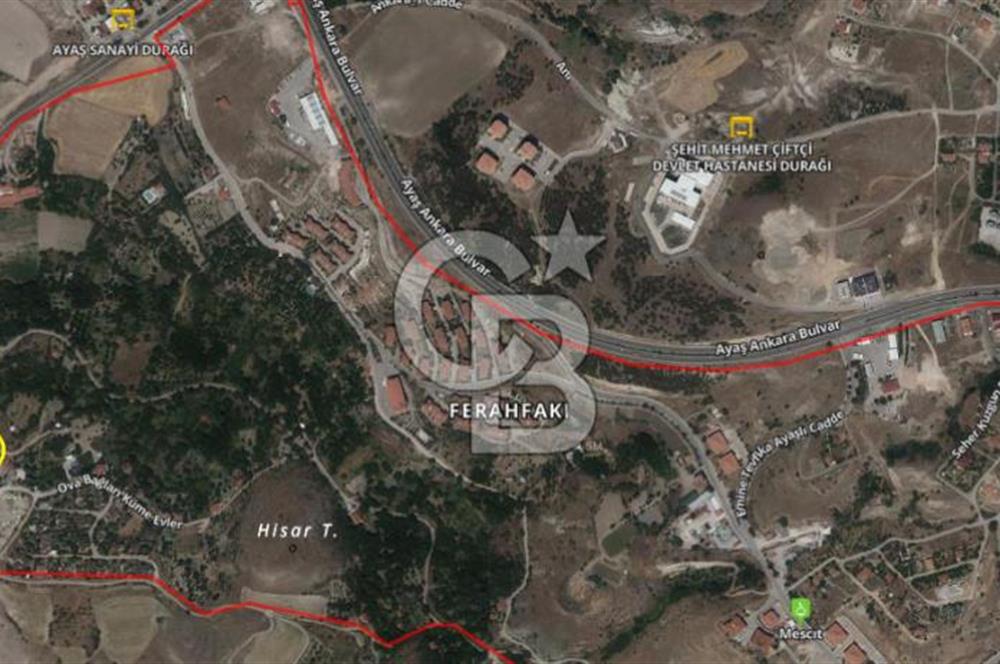 AYAŞ OVABAĞI MEVKİİNDE 3464 M2 İMARA SINIR TARLA-BAĞ