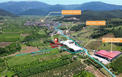 ÇANAKKALE BAYRAMİÇ EVCİLER KÖYÜ'NDE 500m²﻿ FIRSAT SATILIK ARAZİ
