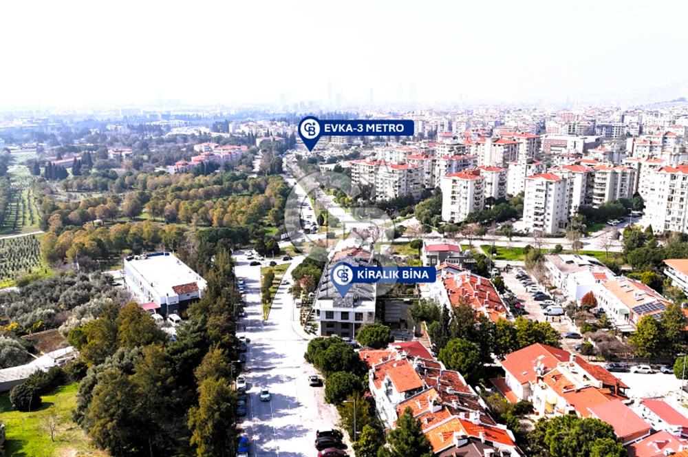 İZMİR BORNOVA EVKA-3'TE KİRALIK İŞYERİ 3 KATLI KOMPLE BİNA