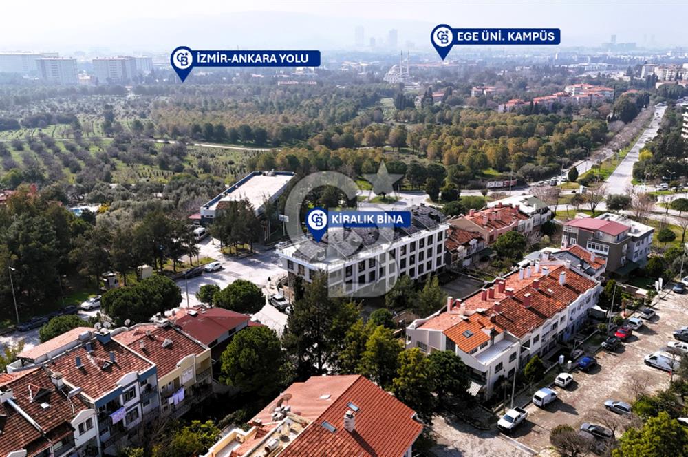 İZMİR BORNOVA EVKA-3'TE KİRALIK İŞYERİ 3 KATLI KOMPLE BİNA