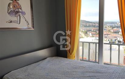 Çeşme Çiftlikköy'de Sakız Adası Manzaralı Yazlık