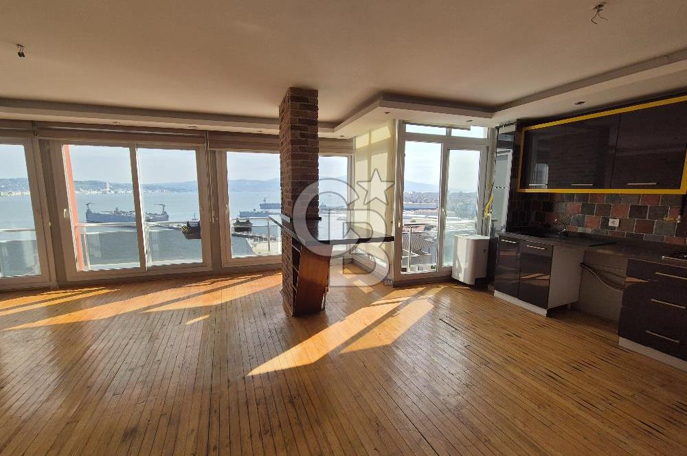 Bayraklı Gümüşpala Deniz Manzaralı Özel Dizayn Kiralık 2+1 Daire