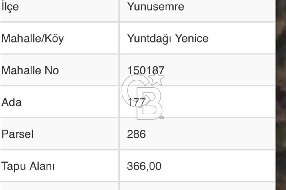 Manisa Yunusemre Yuntdağı Yenice Köyünde Satılk Bağ