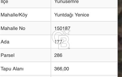 Manisa Yunusemre Yuntdağı Yenice Köyünde Satılk Bağ