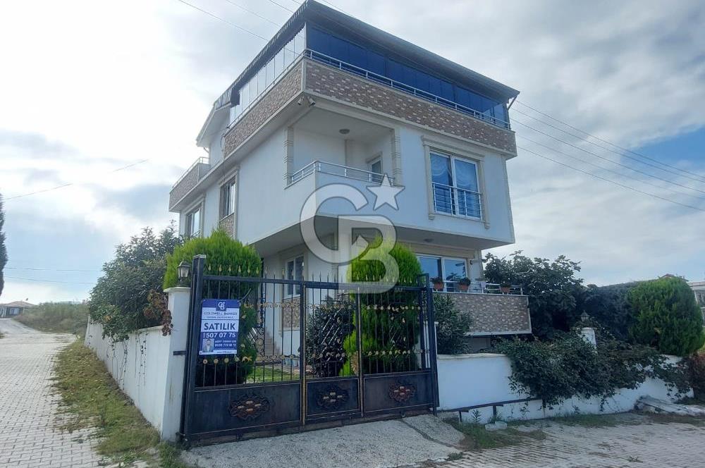 SATILIK VİLLA!. FULL DENİZ MANZARALI 7+2 KÖŞE PARSEL TERASLI.