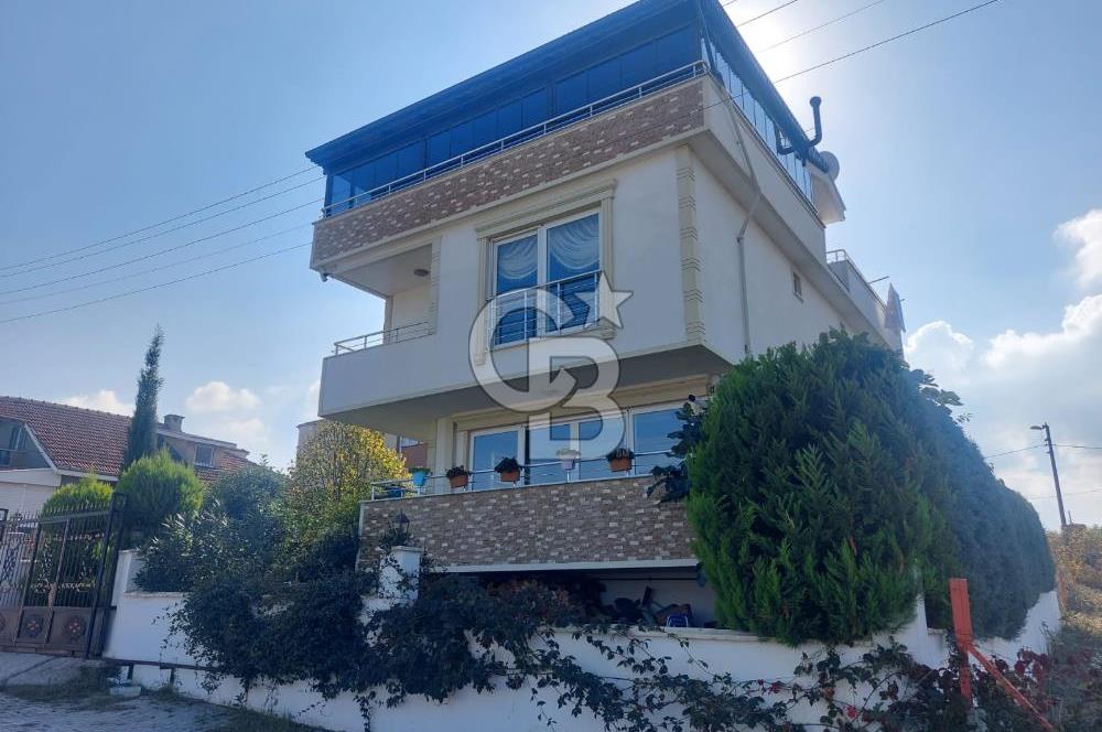 SATILIK VİLLA!. FULL DENİZ MANZARALI 7+2 KÖŞE PARSEL TERASLI.