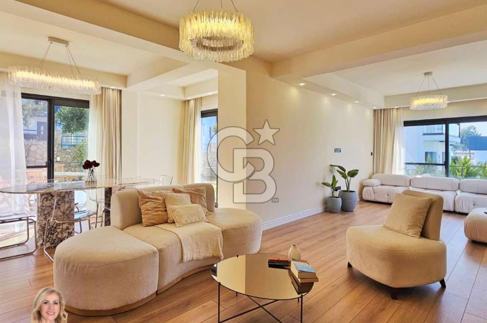 Tek Yetkili Kıbrıs Girne Çatalköy de Özel Dekore Edilmiş Satılık 3+1 Lüks Villa