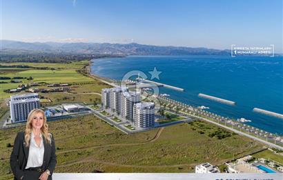 KKTC Lefke de Dedeman Hotel Resort Kalitesi ile Denize Sıfır Türk Tapulu Satılık 2+1 Daireler