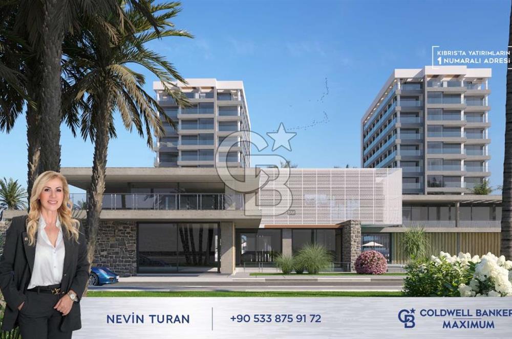 KKTC Lefke de Türk Tapulu Dedeman Hotel  İşletme  Garantisi ile Denize Sıfır Ful Eşyalı 1+1 Daireler