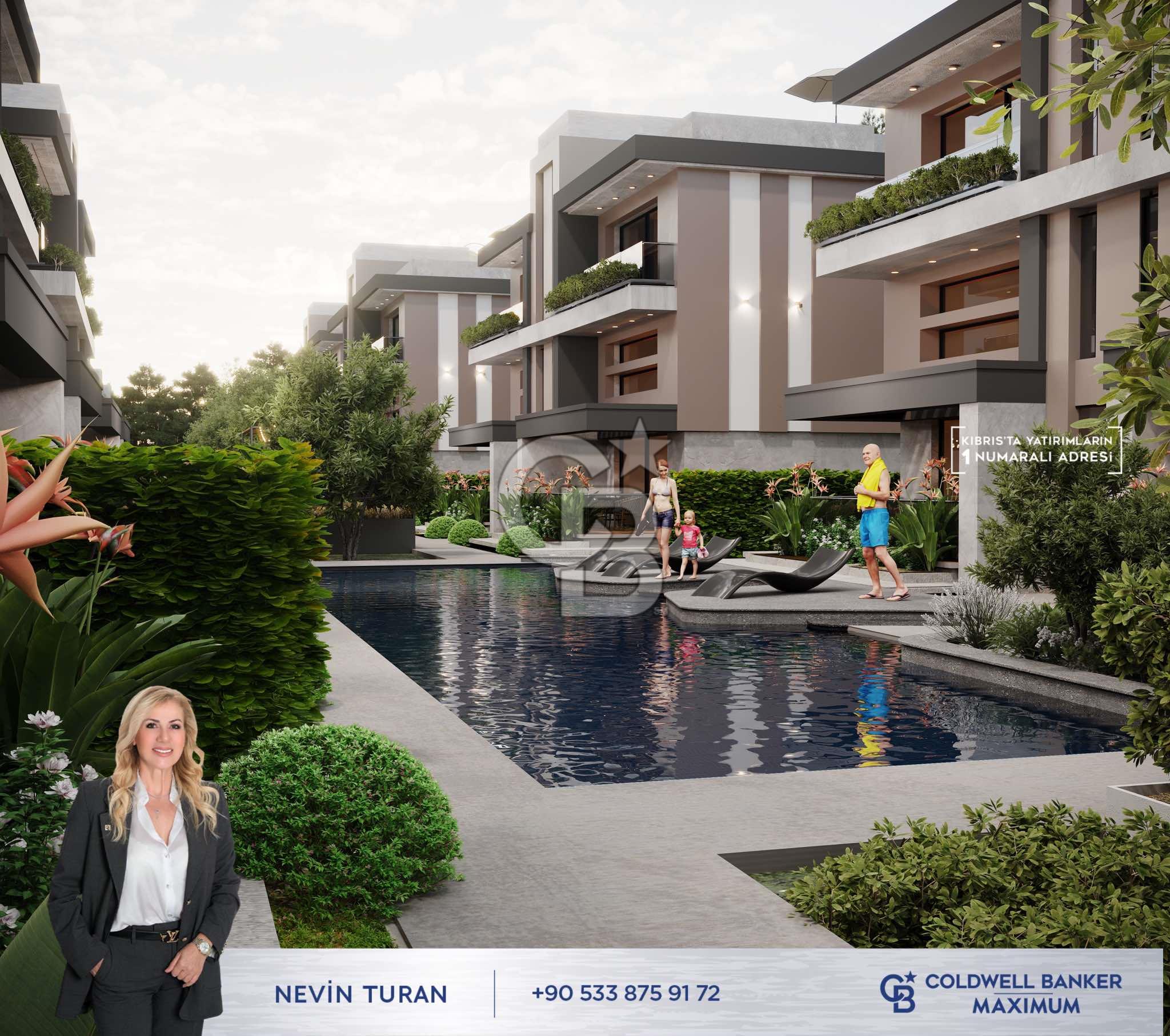 TEK YETKİLİ Kıbrıs Girne Karşıyaka da  Koçanları Hazır Lansmana Özel  Fiyat ve Ödeme Planlı  2+1 Satılık Loft Daireler