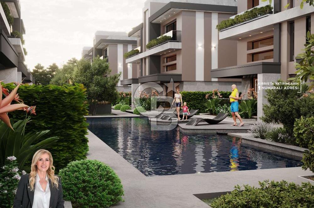 TEK YETKİLİ Kıbrıs Girne Karşıyaka da  Koçanları Hazır Lansmana Özel  Fiyat ve Ödeme Planlı  2+1 Satılık Loft Daireler