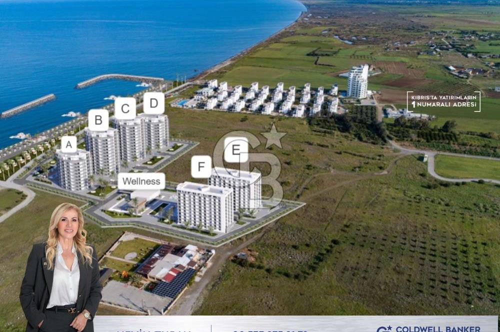 KKTC Lefke de Türk Tapulu Dedeman Hotel  İşletme  Garantisi ile Denize Sıfır Ful Eşyalı 1+1 Daireler