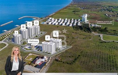 KKTC Lefke de Türk Tapulu Dedeman Hotel  İşletme  Garantisi ile Denize Sıfır Ful Eşyalı 1+1 Daireler