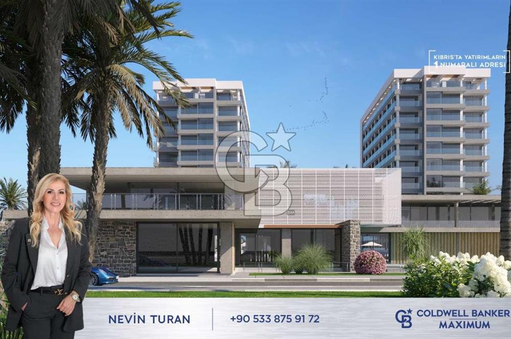 KKTC Lefke de Dedeman Hotel Resort Kalitesi ile Denize Sıfır Türk Tapulu Satılık 2+1 Daireler