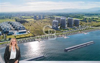 KKTC Lefke de Dedeman Hotel Resort Kalitesi ile Denize Sıfır Türk Tapulu Satılık 2+1 Daireler