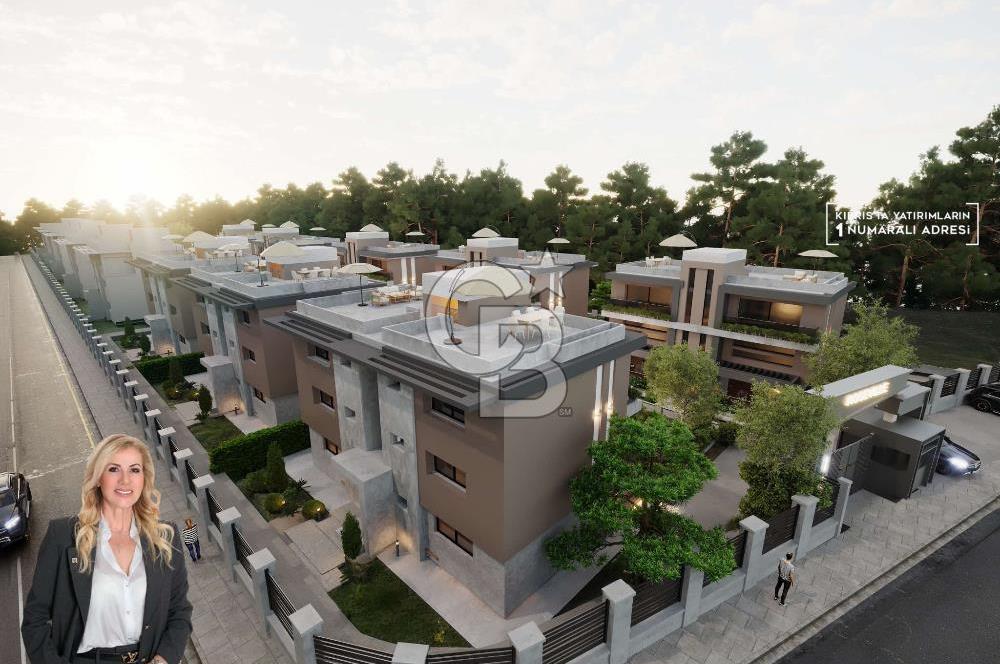 TEK YETKİLİ Kıbrıs Girne Karşıyaka da  Koçanları Hazır Lansmana Özel  Fiyat ve Ödeme Planlı  2+1 Satılık Loft Daireler