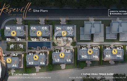 TEK YETKİLİ Kıbrıs Girne Karşıyaka da  Koçanları Hazır Lansmana Özel  Fiyat ve Ödeme Planlı  2+1 Satılık Loft Daireler