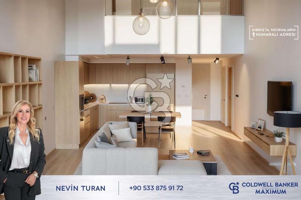 TEK YETKİLİ Kıbrıs Girne Karşıyaka da  Koçanları Hazır Lansmana Özel  Fiyat ve Ödeme Planlı  2+1 Satılık Loft Daireler