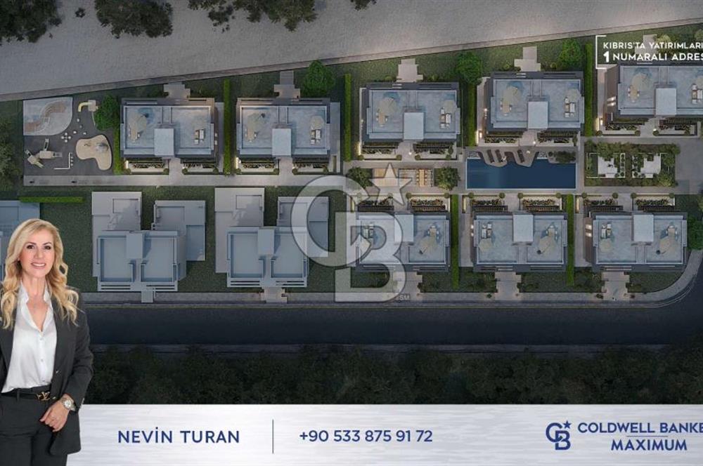 TEK YETKİLİ Kıbrıs Girne Karşıyaka da  Koçanları Hazır Lansmana Özel Fiyatlı  1+1 Satılık Daireler