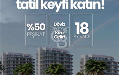 KKTC Lefke de Dedeman Hotel Resort Kalitesi ile Denize Sıfır Türk Tapulu Satılık 2+1 Daireler