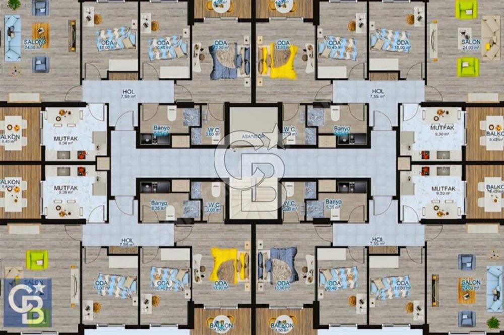 COLDWELL BANKER ODAK'TAN HAVUZLU SİTEDE PROJEDEN SATILIK 3+1