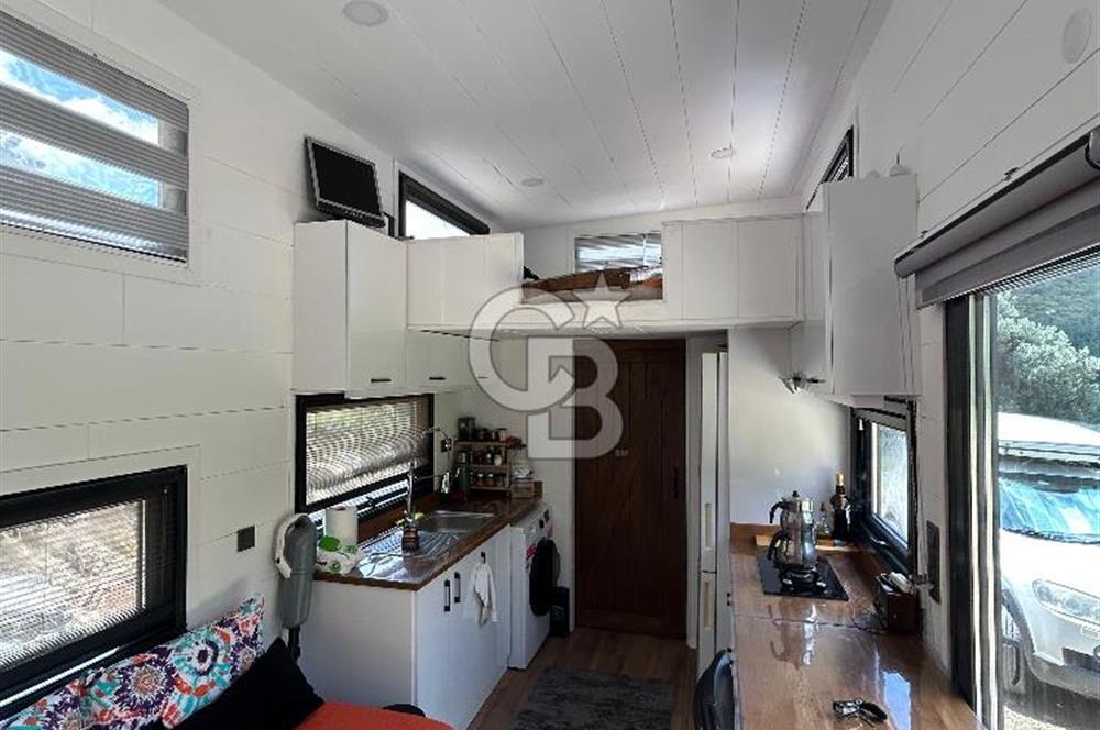 DATÇA HIZIRŞAHTA İÇİNDE TINYHOUSE OLAN MEYVE BAHÇESİ YOLU OLAN 