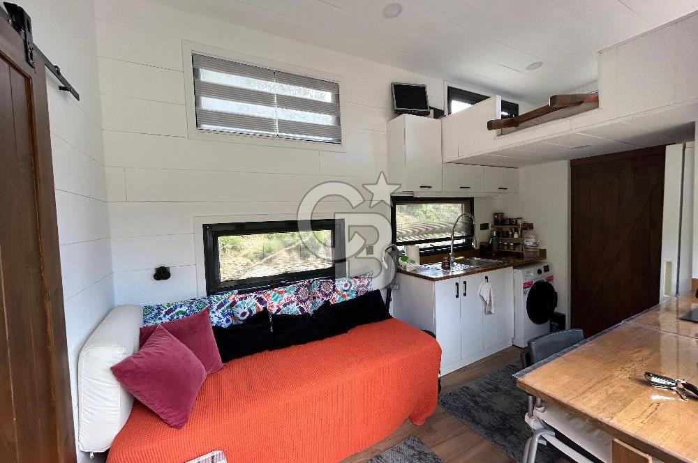 DATÇA HIZIRŞAHTA İÇİNDE TINYHOUSE OLAN MEYVE BAHÇESİ YOLU OLAN 