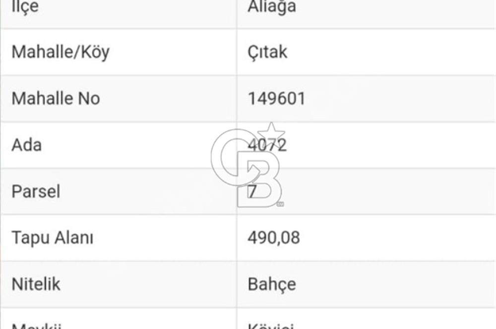 COLDWELL BANKER'DAN ÇITAK'TA KÖY İÇİ YOLU OLAN SATILIK BAHÇE