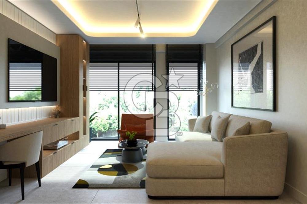 ALİAĞA MERKEZDE LÜKS TASARIMLI 1+1 SATILIK DAİRE