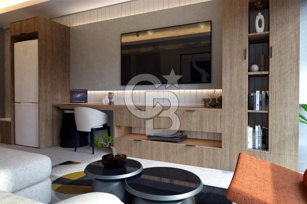 ALİAĞA MERKEZDE LÜKS TASARIMLI 1+1 SATILIK DAİRE