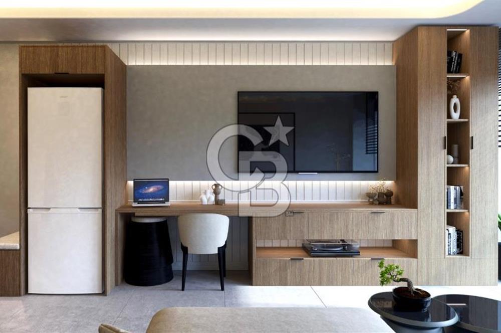 ALİAĞA MERKEZDE LÜKS TASARIMLI 1+1 SATILIK DAİRE