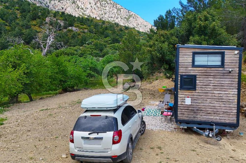 DATÇA HIZIRŞAHTA İÇİNDE TINYHOUSE OLAN MEYVE BAHÇESİ YOLU OLAN 