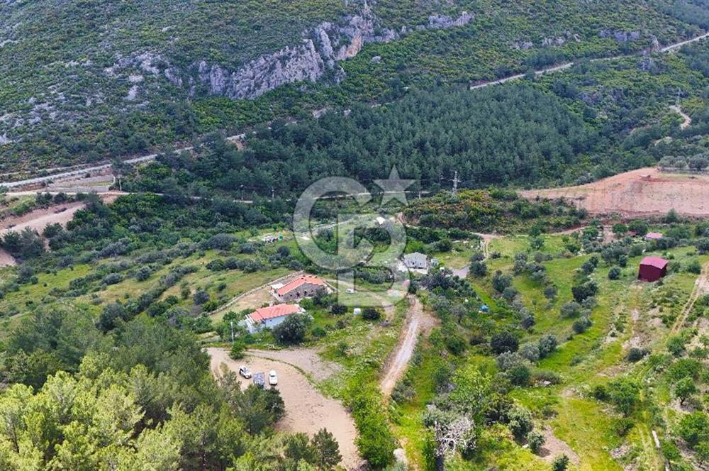 DATÇA HIZIRŞAHTA İÇİNDE TINYHOUSE OLAN MEYVE BAHÇESİ YOLU OLAN 