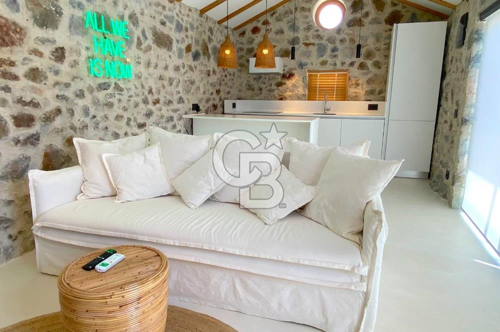 BODRUM GÜMÜŞLÜK ÖZEL MİMARİ MÜSTAKİL SATILIK TAŞ EV