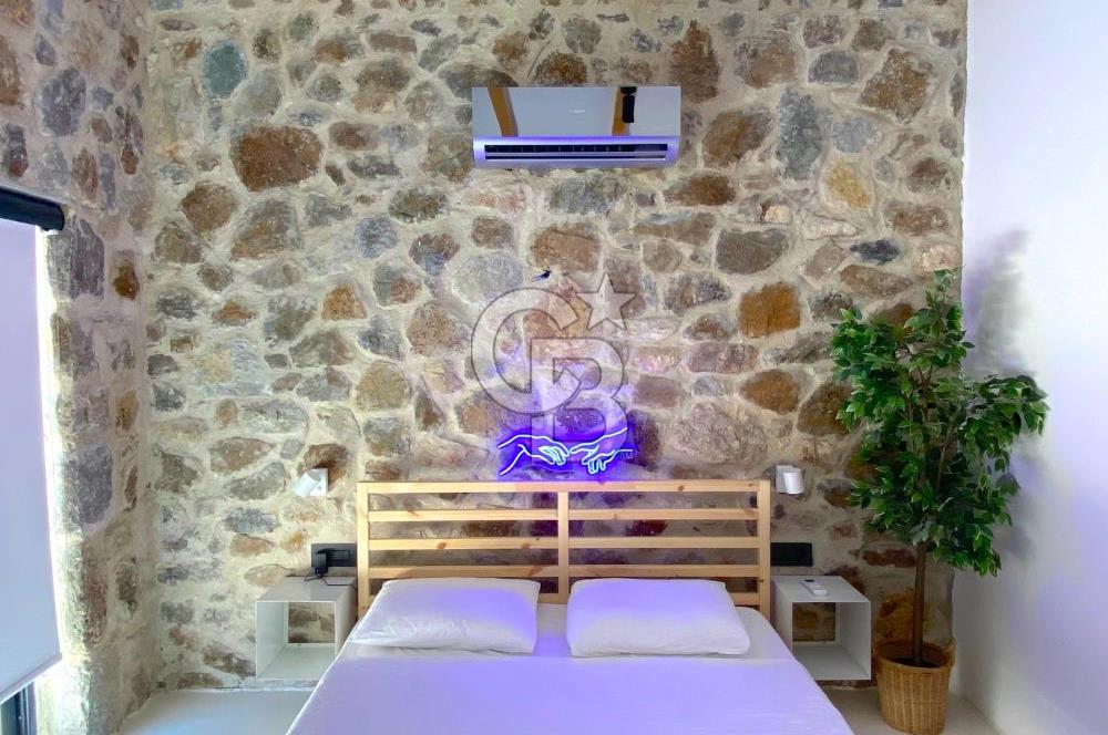 BODRUM GÜMÜŞLÜK ÖZEL MİMARİ MÜSTAKİL SATILIK TAŞ EV