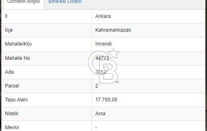 KAHRAMANKAZAN İMRENDİ'DE SATILIK İMRALI ARSA