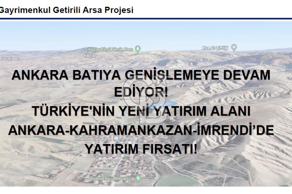 KAHRAMANKAZAN İMRENDİ'DE SATILIK İMRALI ARSA