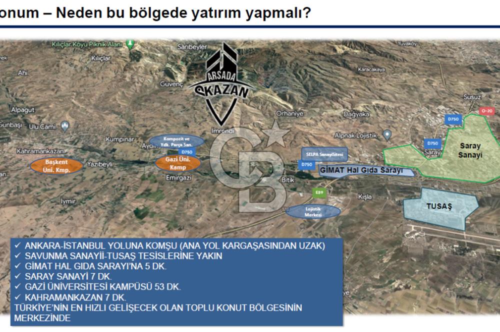 KAHRAMANKAZAN İMRENDİ'DE SATILIK İMRALI ARSA