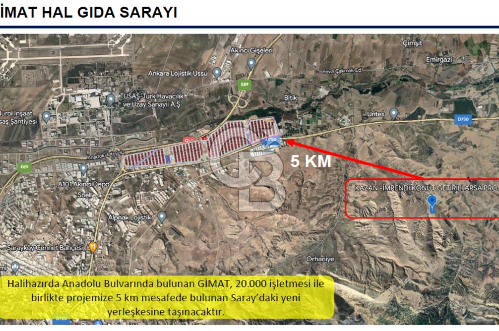 KAHRAMANKAZAN İMRENDİ'DE SATILIK İMRALI ARSA