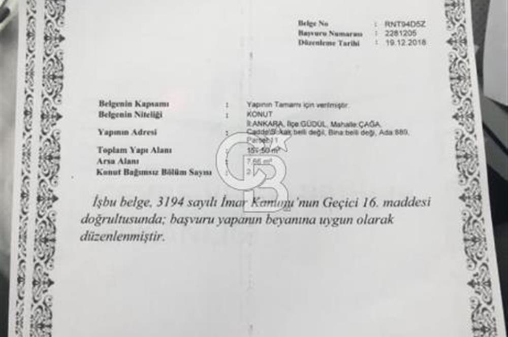 GÜDÜL GÜNEYCEDE TEK TAPU 2 ADET EV VE SATILIK TARLA