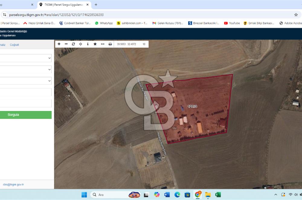 ANKARA SİNCAN POLATLAR DA SATILIK 16830 M2 TEK TAPU BAHÇE