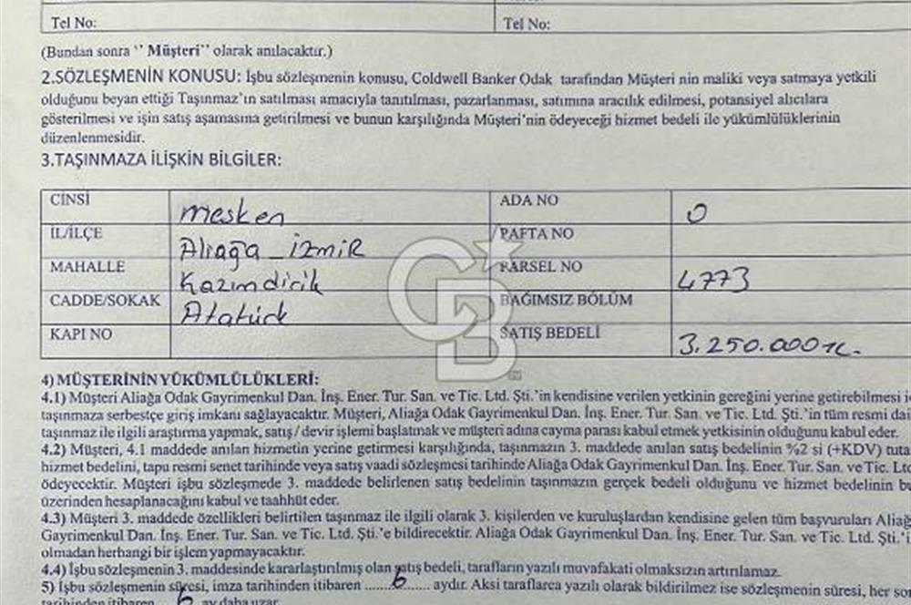 ALİAĞA KAZIMDİRİK MAHALLESİ'NDE SATILIK GENİŞ 2+1 DAİRE