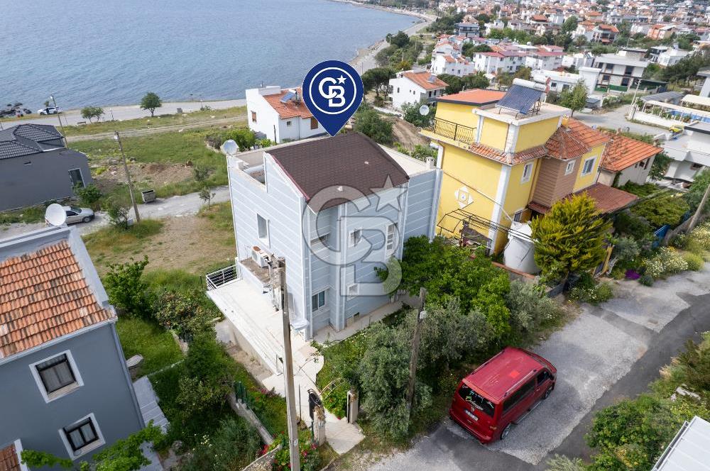 SEFERİHİSAR AKARCADA FULL DENİZ MANZARALI 3 KATLI VİLLA!