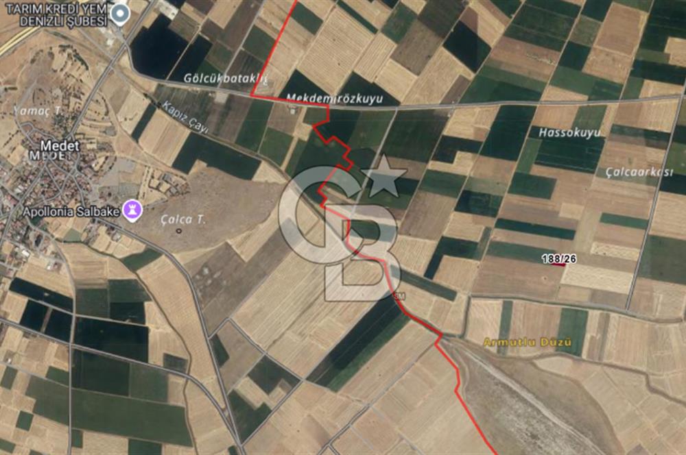 Tavas Pınarlar'da 955 M² Satılık Tarla