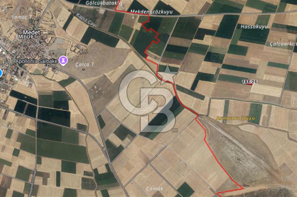 Tavas Pınarlar'da 955 M² Satılık Tarla