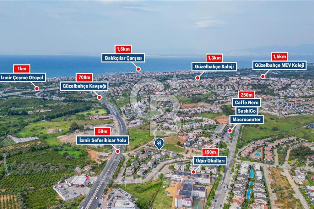 GÜZELBAHÇE KAHRAMANDERE MAHALLESİNDE SATILIK SİTE İÇİ 240 M2 VİLLA