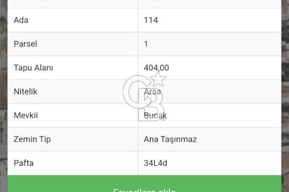 KARABURUN MORDOĞAN'DA SATILIK İMARLI ARSA