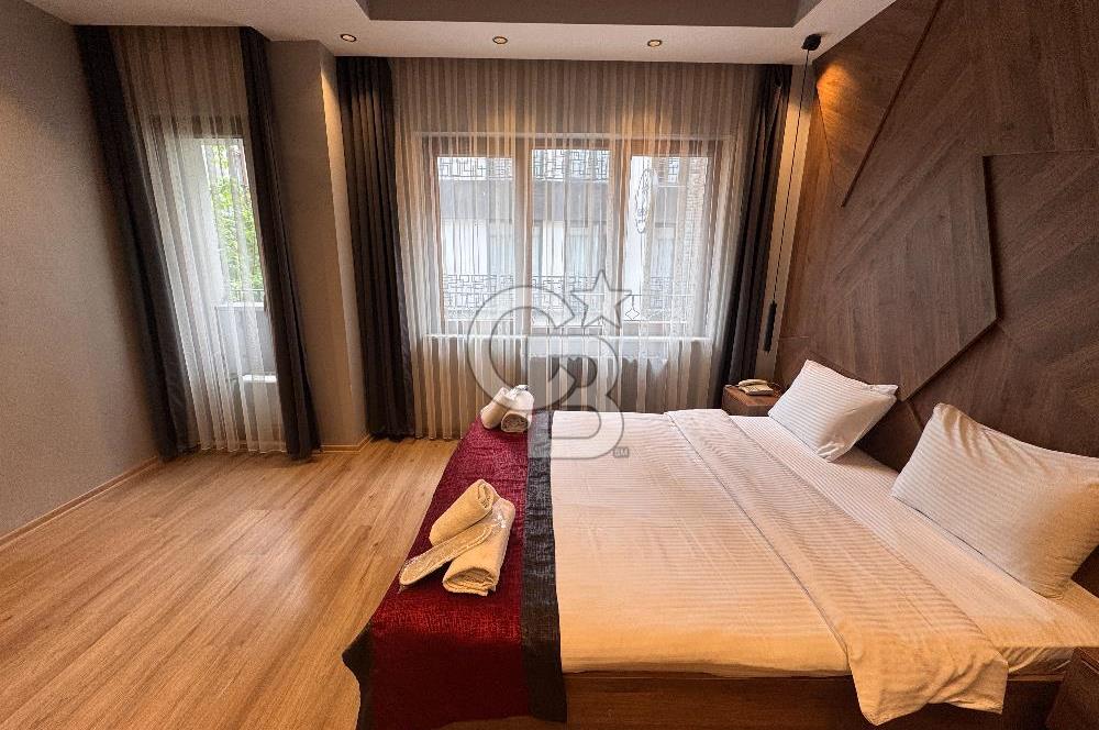 Beyoğlu Feridiye Yenilenmiş Binada Turizm İşletme Belgeli 29 Yataklı 10 Odalı Satılık Otel